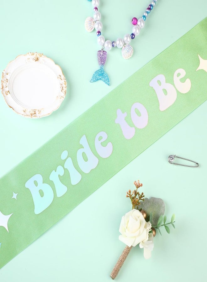 FineCheer Bride to Be Iridescent Sash Disco Themed Bachelorette Party Accessories Margs and Matrimony Margarita Martini Bridal Decorations Bachelorette Sash for Bridal Shower Party Packs Decorations - Image 3